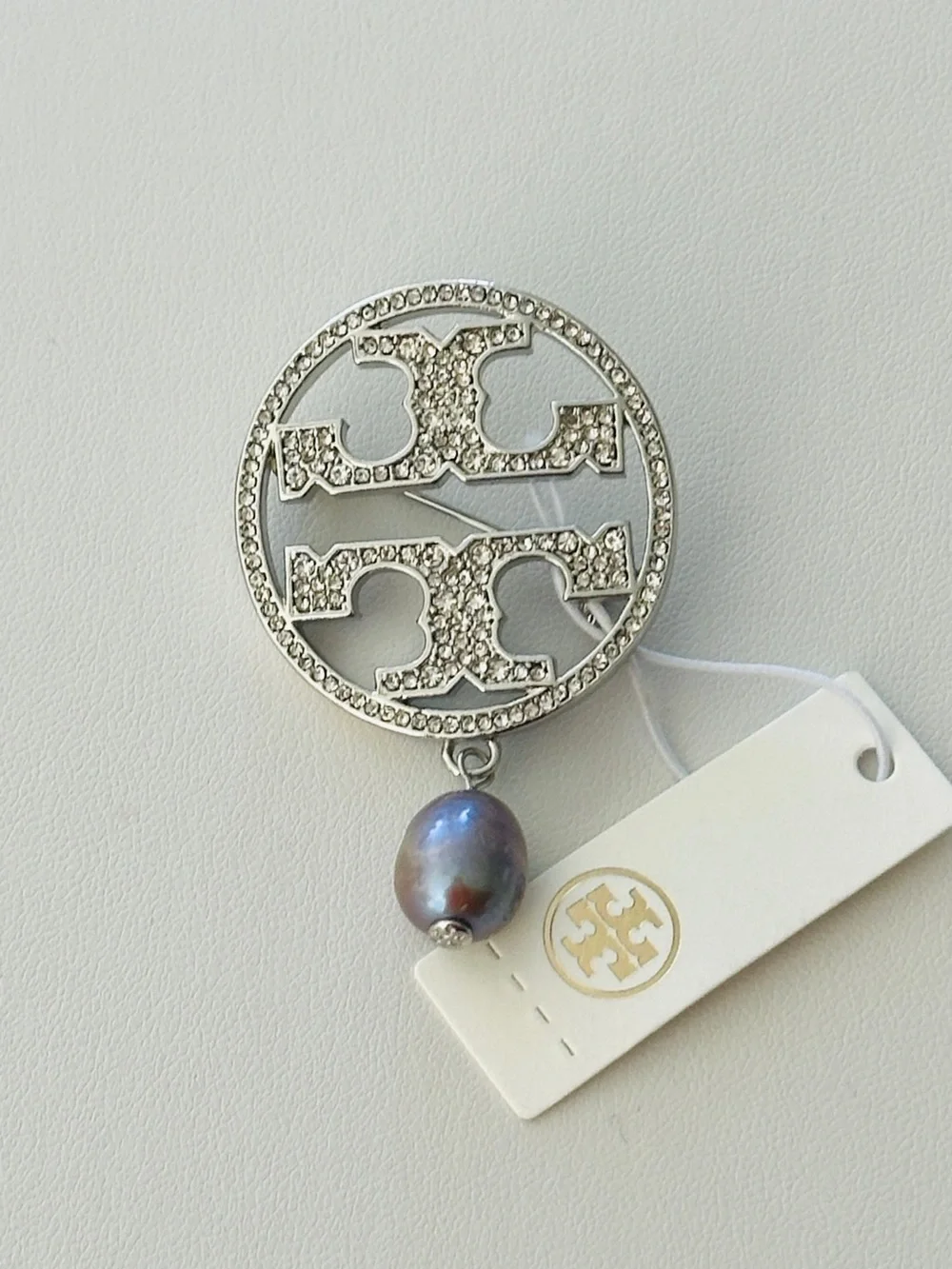 Tory Burch silver tone